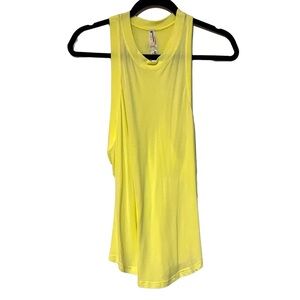 Free people movement yellow flowy relaxed workout tank‎ top XS/S